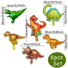 霸王龙和迅猛龙铝箔气球，是主题庆祝活动的完美之选——生日、性别揭晓派对、毕业典礼、返校季、情人节 - 恐龍套裝 - 查看 10