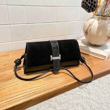2025 Fashionable Baguette Underarm Bag, Sophisticated Minimalist Commuter Shoulder Handbag For Women - Black - View 1