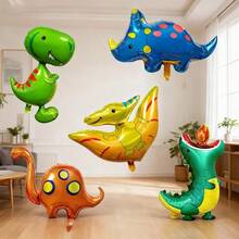 霸王龙和迅猛龙铝箔气球，是主题庆祝活动的完美之选——生日、性别揭晓派对、毕业典礼、返校季、情人节 - 恐龍套裝 - 查看 12