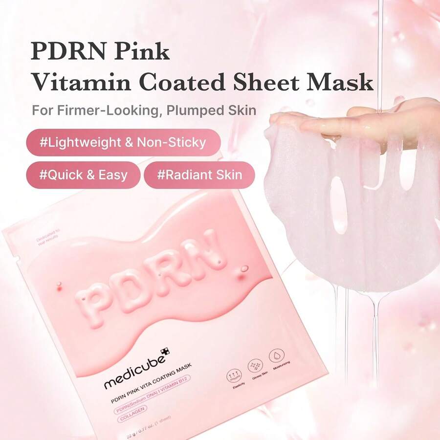 Medicube PDRN Pink Vita Coating Sheet Mask - Vitamin C - View 1