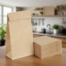 30/60个装优质简约牛皮纸袋，适用于生日、情人节、婚礼、派对礼物、礼品包装、活动赠品，可定制DIY包装袋 - 牛皮紙 - 查看 9