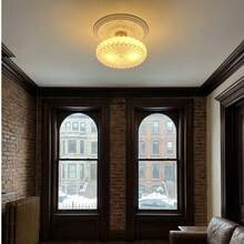 Lámpara de Techo LED Diseño Floral Moderno Plafón Decorativo 3 Tipos de luz  Difusa Estilo Elegante Minimalista Interior Hogar Sala Recámara - Tipo de Enchufe A USA (110-127V) - Ver 2