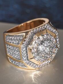 1 Stück modischer Kubikzirkonia-Ring für Frauen für Hochzeit, Verlobung, Jahrestag, Party-Schmuck, Valentinstag Geschenk - 1# - Übersicht 3