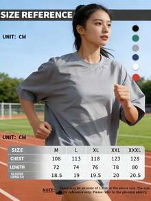 OKP 6-Piece Set Plus Size Women's Casual Crew Neck Short Sleeve T-Shirts - Crew Neck Design, Breathable And Quick-Drying, Perfect For Spring, Summer, Fall, And Winter Wear. Breathable Apparel | Loose-Fit T-Shirts | Solid Colors, Plus Size Shirts - 六件多色 - 查看 6