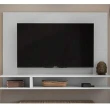 TV Panel Mount For Bedroom/Living Room, Milan Model, For TVs Up To 50 Inches, With Shelf/Niche. - 白色 - 查看 2