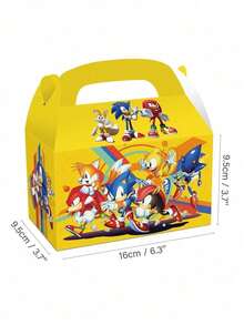 asmodee 6PCS/12PCS Cartoon Game Anime Figure Image Gift Box Classmate Partys Theme Party Supplies Gifts Package Handheld Paper Boxs Partys Small Gifts Packing Box - Multicolor - View 8