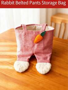 1pc Creative Easter Bunny Suspender Bag, Cute Design Candy Party Gift Bag - Sets - View 2