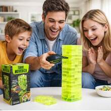 Juego Torre Movediza Vibratoria – Torre de Bloques Divertida para Amigos y Familia | Juego de Mesa Adictivo - Multicolor - Ver 6
