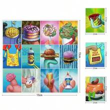 SpongeBob SquarePants 72pcs Assorted  Close-Up Creative & Fun Stickers For Scrapbooking, Phone Case, Water Bottle DIY Decoration - Multicolor - View 5