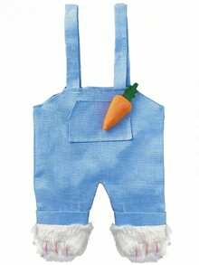 1pc Creative Easter Bunny Suspender Bag, Cute Design Candy Party Gift Bag - Sets - View 6