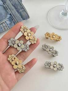 1对/2对金属腰带延长扣，无需缝纫，适用于牛仔裤腰部，可调节裤扣，佩戴方便 - 腰部扣 - 查看 5