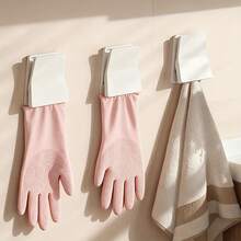 Ganchos modernos de pared para guantes de goma, estante de almacenamiento de guantes de cocina de material plástico - Ver 6