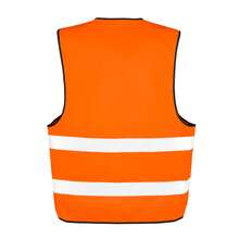 Result Unisex Adult High-Vis Reflective Vest (Fluorescent Orange) - 100% Polyester - 120gsm - (BC4712) - Orange - View 3