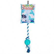 Potato Chip Shaped Dog Toy With Sound, Crinkle Paper Sound Toy, Rope Knot Interactive Treat Dispenser Chew Toy, Dental Care & Durable, Suitable For Small/Medium Dogs & Puppies - Multicolor - View 12