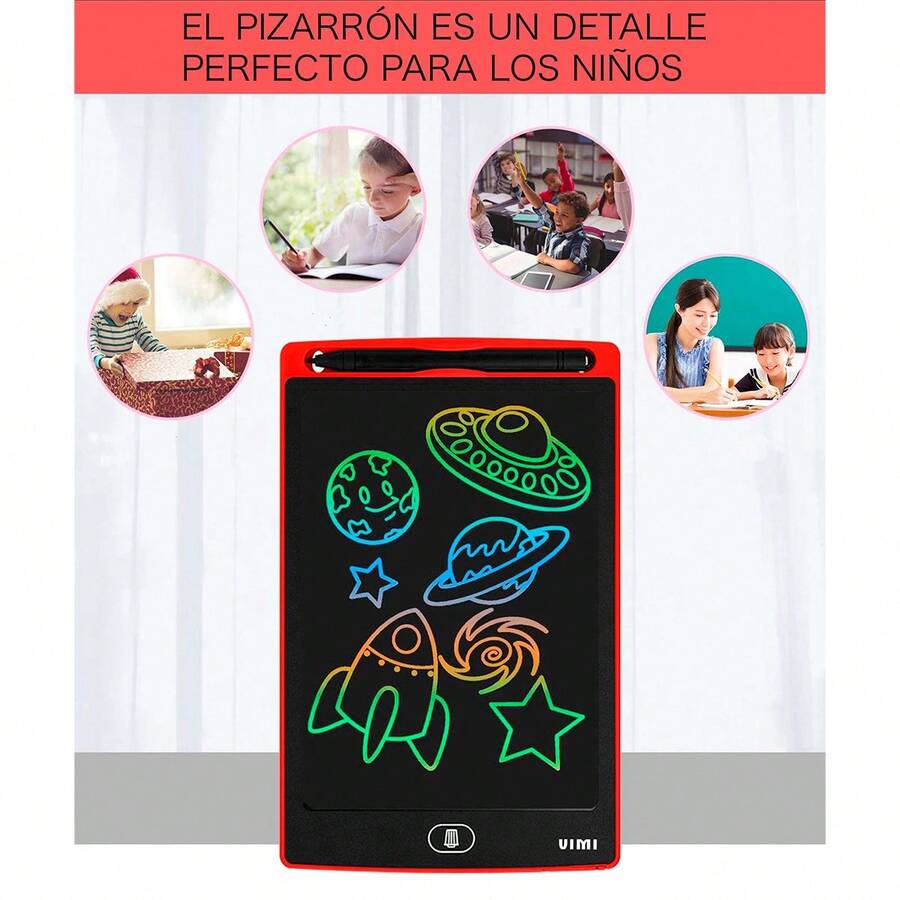 Magic Drawing Board With Pen, Paints In Color, Perfect For Children