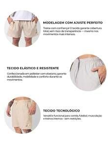 Kit 3 Elastic Logo Shorts - màu đen - Xem 2