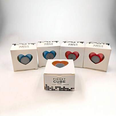 1pc/5pcs/10pcs Stress Relief Fidget Toy Box, Anxiety Relief Office Toy, Sensory Toy, Finger Spinner, Toy, Travel Toy (Random Color)