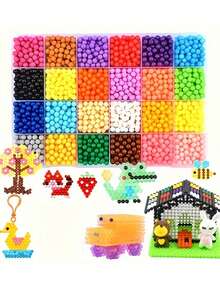 1 set Juego de cuentas mágicas de agua de colores aleatorios, cuentas adhesivas de agua mágica, juguete educativo hecho a mano y creativo - Multicolor - Ver 11