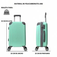Maleta De Mano Para 10 Kg Ligera Rigida Impermeable - Azul Cadete - Ver 3