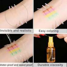 520pcs Fiber Eye Lift & Nose Clip Tapes, Natural Invisible Fiber Strips, Waterproof & Sweat-Proof, Double Eyelid & Nose Shaping Stickers - Multicolor - View 5