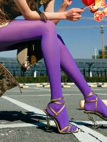 1 Pair Of Women's Classic Pantyhose, Fashionable, Sexy, Elegant, Cute, Beautiful And Comfortable, Snag-Resistant, Perfect For Various Festivals, Couple Dates, Daily Outings, Office Commuting, Outdoor Activities, Camping, Role-Playing And Performances - Available In Multiple Sizes - Multicolor - View 11