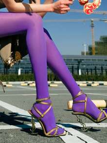 1 Pair Of Women's Classic Pantyhose, Fashionable, Sexy, Elegant, Cute, Beautiful And Comfortable, Snag-Resistant, Perfect For Various Festivals, Couple Dates, Daily Outings, Office Commuting, Outdoor Activities, Camping, Role-Playing And Performances - Available In Multiple Sizes - Multicolor - View 7