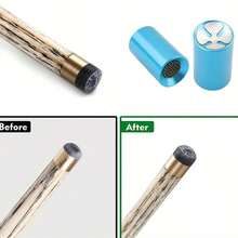 1pc 2-In-1 Billiard Cue Tip Repair Tool - Multifunctional Mold And Hammer, Aluminum Alloy Material, Available In Blue/Gold/Black - Essential For Billiard Performance - Multicolor - View 6