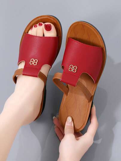 Neue Sommer Damen Plateau Keilsandalen, Keil Slide Sandalen, Mittelhohe erhöhte Sandalen, Plateau Highheels Pantoletten, High Heel Sandalen, Mehrfarbige Splicing Mode Pantoletten, Burgunder Pantoletten, Rote Sandalen, Damen Plateau Pantoletten, Damen Plateau Pantoletten, Damen Keilsandalen, Damen High Heel Pantoletten, Plateau Highheels Pantoletten, Mittelalte Damen Pantoletten, Mutter Keil Pantoletten