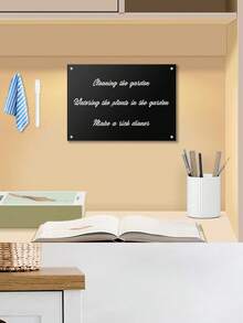 1 Set Acrylic Blackboard Wall Decor, Writable Surface, Wall-Mounted Acrylic Blackboard - Multicolor - View 6