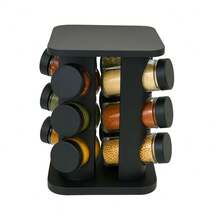 Rotating Spice Rack With 12 Jars - Multicolor - View 1