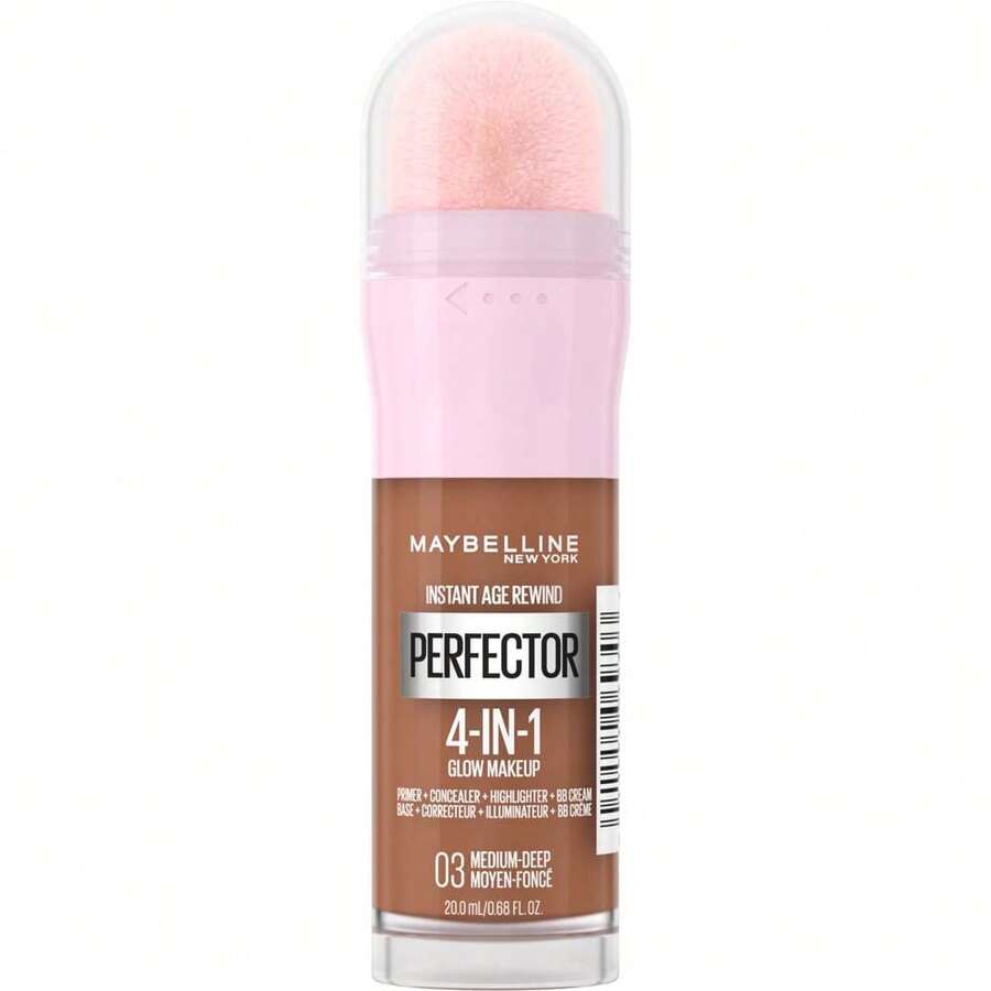 Maybelline Instant Age Rewind Perfector 4-In-1 Glow Makeup 03 Medium Deep 0.68oz / 20ml - 03 Độ sâu trung bình - Xem 1