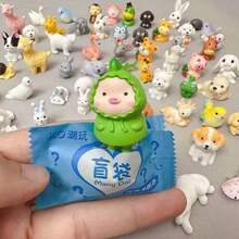 20个可爱宠物盲盒 - 萌猫萌兔动物装饰，玩具盲盒，桌面摆件，款式随机，最佳节日礼物，派对装饰，完美派对装饰，家居装饰，精美房间装饰，情人节礼物，理想的生日礼物，纪念品，女士礼物，可爱美学风格，情人节，家居装饰 - 彩色 - 查看 4