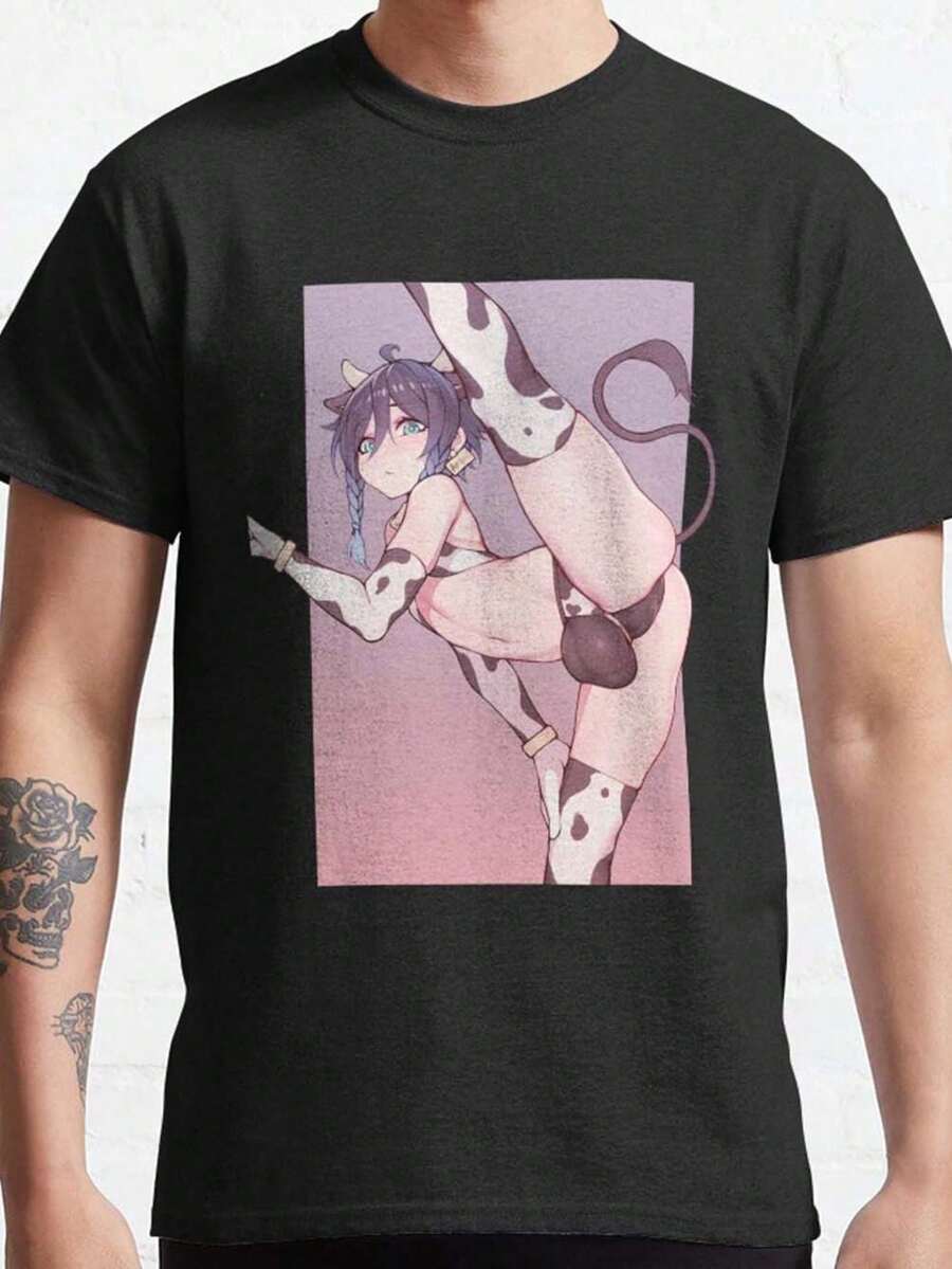 Femboy Venti Classic T-Shirt 100 Percent Cotton Polo T Shirt Men Graphic Tee Vintage T Shirts Men Clothes Graphic Tees Men Halloween Costumes Men Disfraz De Halloween Hombre 100 Percent Cotton Graphic T Shirts Vintage T Shirts Graphic Tees Mens Clothes Men Valentine's Day Long Sleeve Tops Valentines Day Outfit Summer Vacation Outfits Summer Tops Conjuntos De Mujer Elegantes Summer Outfits For Women Vacation Outfits Women Spring Outfits For Women Spring Outfits For Women Summer Clothes Festival Outfits Easter Dress Summer Clothes - 黑色 - 查看 1