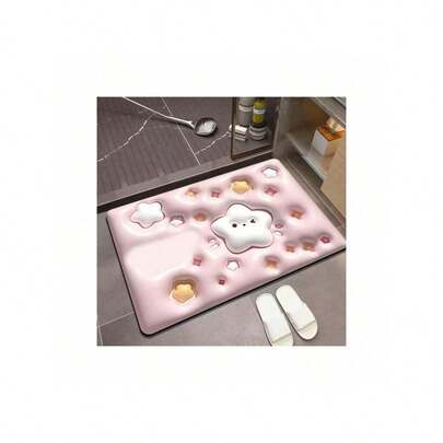Tapete De Banheiro Efeito Antiderrapante Ultra Absorvente modelo aleatorios