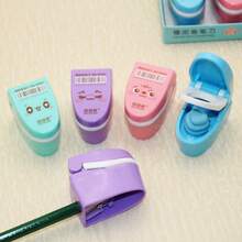 1pc Toilet-Shaped Pencil Sharpener & Eraser, Creative Learning Stationery For Kids - Multicolor - View 5