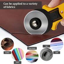 15pcs 45mm Rotary Cutter Blades, Sharp & Durable Blades With Clear Markings, Suitable For Quilting, Sewing, Crafting And Cutting Fabric & Leather - 15pcs - View 4