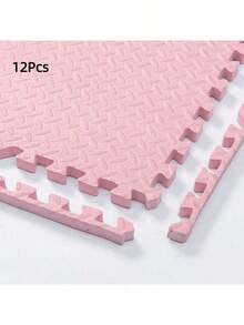 [8片/12片装] 30*30厘米/11.81*11.81英寸 互锁式地垫，防滑泡沫地垫，适用于卧室、阳台、健身房、瑜伽室、培训学校等场所，每块地垫均配有1条包边条 - A - 查看 36