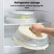LDQ Microwave Splash Guard And Steam Plate - Heat Resistant (Up To 450°C), Ventilated Cover, Suitable For Microwave Ovens And Convection Ovens, Can Be Used As A Multi-Purpose Food Cover/Strainer Plate - Fits Bowls, Plates, Dumplings, Vegetables. - Multicolor - View 4