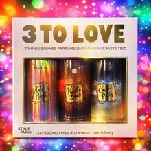 STYLE PARIS – 3 TO LOVE Fragrance Mist Gift Set (Hola Night, Vanilla Bomb, Cosmic Party) 3 X 100 Ml - Fresh - View 1