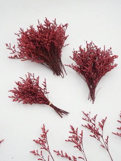 26/51/101/300支迷你满天星及其他干花 - 适用于树脂模具工艺品制作，象牙白花束，可用于发饰、婚礼花环、餐桌装饰、家居装饰