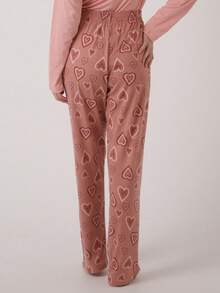 Smara Modas Women's Suede Pajama Pants For Winter Sleepwear - New Arrivals, Sizes M To G1 - Trái tim - Xem 5