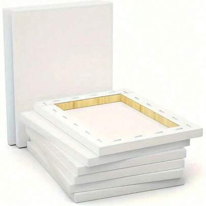 White Canvas Boards - Suitable For Acrylic, Oil, Tempera And Watercolor Painting - Perfect Gift For Artists And Painting Enthusiasts, Art Supplies | Art Canvas | Canvas, 8x10 Inches, 9x12 Inches, 12x12 Inches, 12x16 Inches