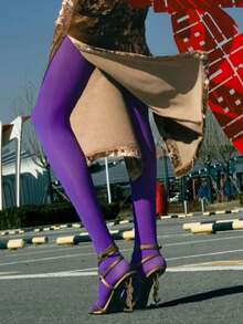 1 Pair Of Women's Classic Pantyhose, Fashionable, Sexy, Elegant, Cute, Beautiful And Comfortable, Snag-Resistant, Perfect For Various Festivals, Couple Dates, Daily Outings, Office Commuting, Outdoor Activities, Camping, Role-Playing And Performances - Available In Multiple Sizes - Multicolor - View 4