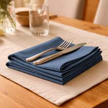 Table Napkins - Dusty Blue - View 2