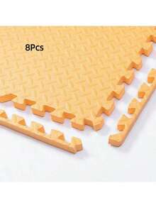 [8片/12片装] 30*30厘米/11.81*11.81英寸 互锁式地垫，防滑泡沫地垫，适用于卧室、阳台、健身房、瑜伽室、培训学校等场所，每块地垫均配有1条包边条 - A - 查看 30