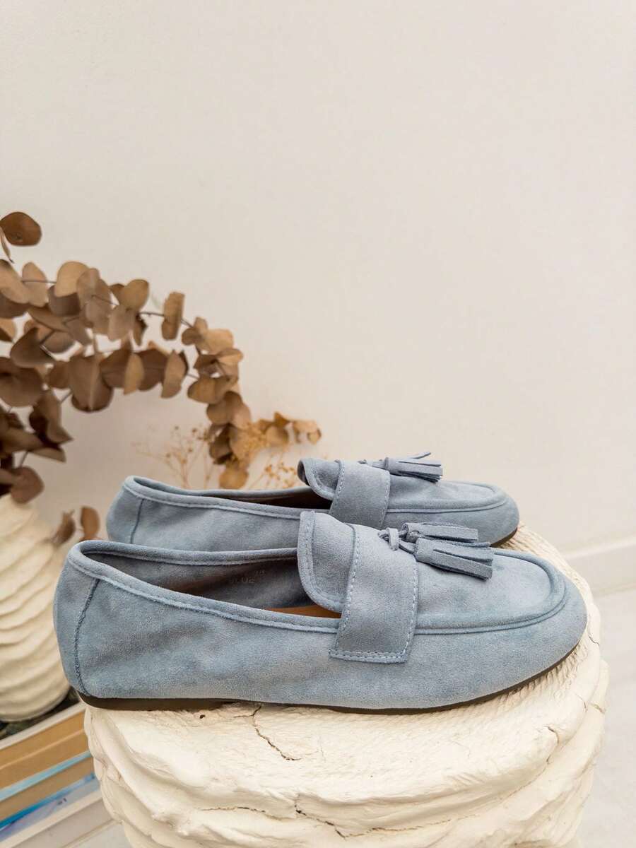 Women Flats - Màu xanh lam - Xem 1