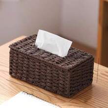 Handmade Paper Towel Box, Oriental Zen Minimalist Style, Suitable For Living Room, Bedroom, Office - Multicolor - View 10