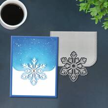 1 件雪花剪贴簿模具 - 非常适合纸艺、卡片制作、剪贴簿和 DIY 相册装饰，该模具采用金属结构。 - 多色 - 查看 8