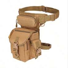 Tactical Drop Leg Pouch Bag Type B Cross Over Leg Rig Outdoor Bike Cycling Hiking Thigh Bag - Multicolor - View 2