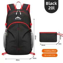 户外旅行背包登山包 40升大容量男女通用背包防水骑行背包带防雨罩休闲时尚背包新款旅行包带胸扣和腰扣徒步旅行包 - 彩色 - 查看 19